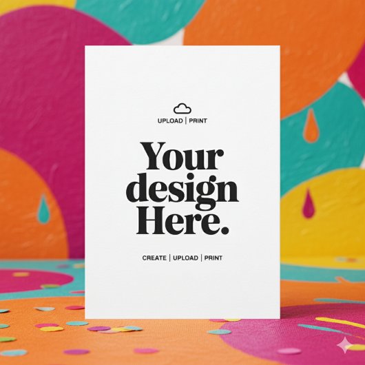 Impression de carte simple face 127x178 mm avec fo