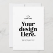 Impression de carte simple face 127x178 mm avec fo (Devant)