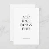 Impression de carte verticale 3,5 po x 5 po Téléch (Devant / Derrière)