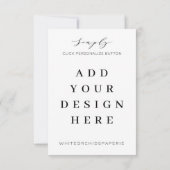 Impression de cartes 3,5 po x 5 po (Dos)