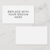 Impression de cartes 3,5 x 2 po (Devant / Derrière)