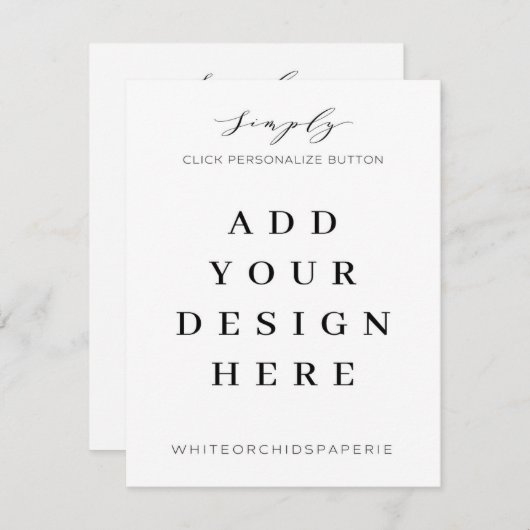 Impression de cartes 4,25 x 5,5 pouces (Devant / Derrière)