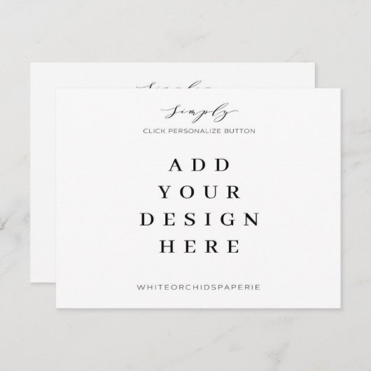 Impression de cartes 5,5"x4,25" (Devant / Derrière)