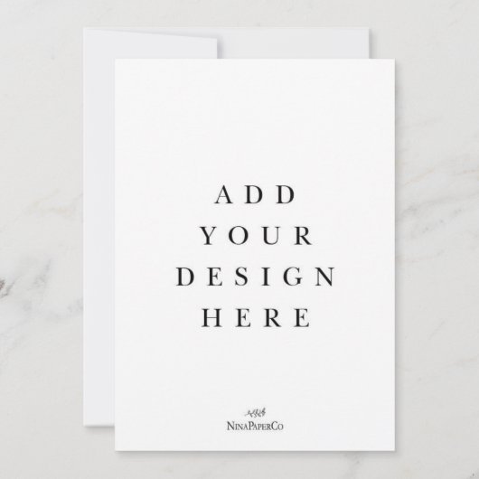 Impression de cartes 5x7 (Dos)