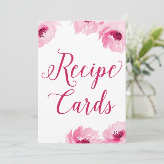 Impression de cartes de recette (Debout devant)
