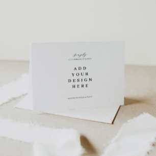 Impression de Cartes de remerciements pliées 7 po 