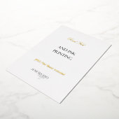 Impression de Cartes d'Invitation en Feuille de Me (Rotation)