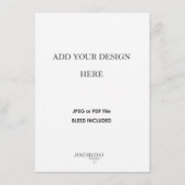 Impression de cartes encart format 4.5x6.25" (Devant)