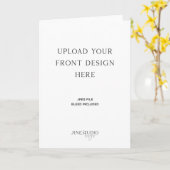 Impression de cartes pliées 5x7" (Fleur jaune)