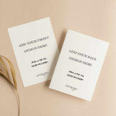 Impression de cartes recto-verso 4,25 x 5,5 pouces