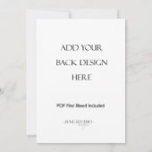 Impression de cartes recto-verso 5x7" (Dos)