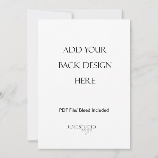 Impression de cartes recto-verso 5x7" (Dos)