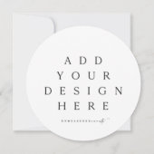 Impression de cartes rondes ou carrées (Dos)