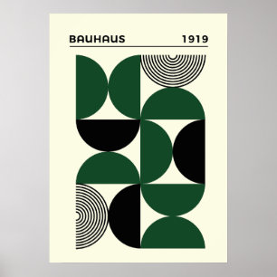 Impression de cercles géométriques Bauhaus 1919, d