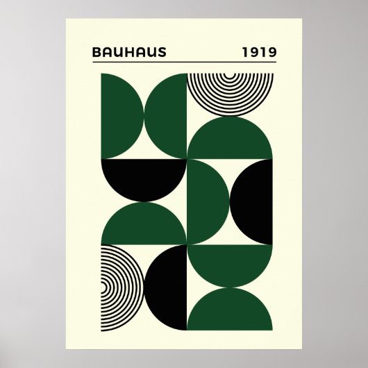 Impression de cercles géométriques Bauhaus 1919, d (Devant)