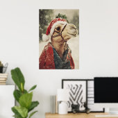 Impression de chameau de Noël, décoration murale d (Bureau à domicile)