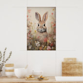 Impression de champ de fleurs de lapin de Pâques,  (Cuisine)