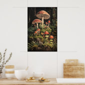 Impression de champignon Amanite tue-mouches, Dark (Cuisine)