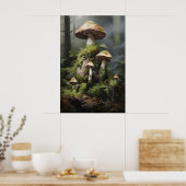 Impression de champignon de forêt lunatique, botan (Cuisine)