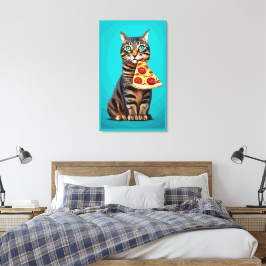 Impression de chat amusante, papier d'affiche de v (Insitu(Chambre))