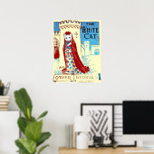 Impression de chat blanc (Bureau à domicile)