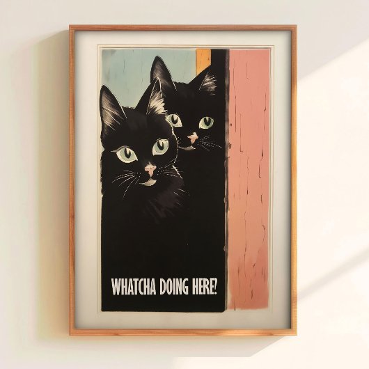 Impression de chat de salle de bain pour la décora