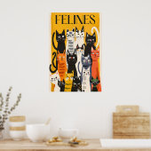 Impression de chat de style Matisse couleur Félin (Cuisine)