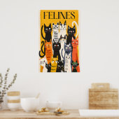 Impression de chat de style Matisse couleur Félin (Cuisine)