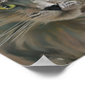 Impression de chat gris, papier d'affiche de valeu (Coin)