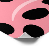 Impression de chat guépard rose Pop Art audacieuse (Coin)