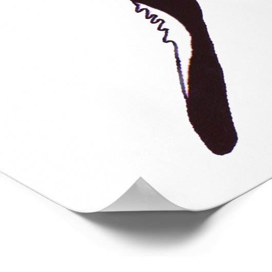 Impression de chat noir (Coin)