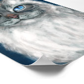 Impression de chat sibérien (Coin)