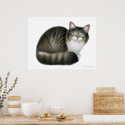 Impression de chat Tabby Friendly (Cuisine)