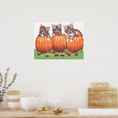 Impression de chatons sur citrouilles (Cuisine)