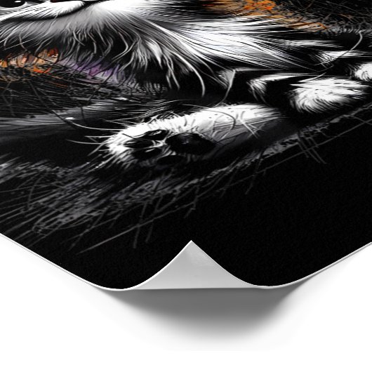 Impression de chats amusants (Coin)