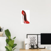 Impression de chaussure à vis rouge Stiletto (Bureau à domicile)