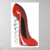 Impression de chaussure à vis rouge Stiletto (Devant)