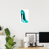 Impression de chaussure Stiletto Turquoise (Bureau à domicile)
