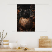 Impression de chauve-souris sur citrouille d'autom (Cuisine)