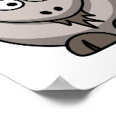 Impression de chèvre - Image de dessin - Poster (Coin)