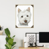Impression de chien Westie mignon (Bureau à domicile)
