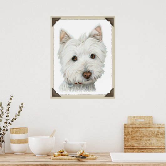 Impression de chien Westie mignon (Cuisine)