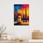Impression de ciel de Dubaï Teddy Fauviste au couc (Cuisine)