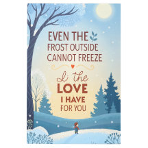 Impression de citation de famille Frosty Love