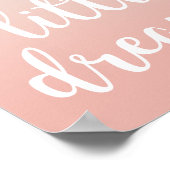 Impression de citation ombrée rose Rêve d'un petit (Coin)