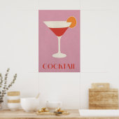 Impression de cocktail moderne du milieu du siècle (Cuisine)