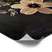 Impression de cœur et de fleurs anatomiques, Dark (Coin)