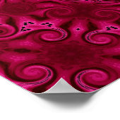 impression de coeurs et de fleurs abstraits (Coin)