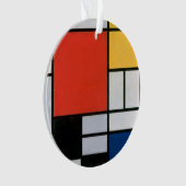 Impression de composition de Piet Mondrian rouge j (devant)