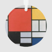 Impression de composition de Piet Mondrian rouge j (dos)